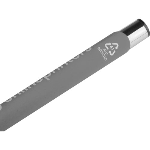Antracitfarvet gelpen med metalelementer.