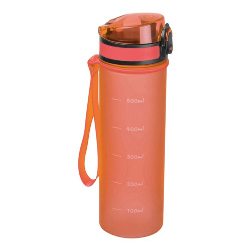 Orange Tritan drikkeflaske med brestrop.