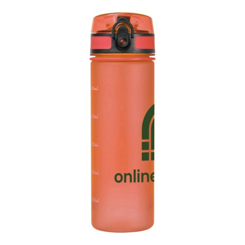 Orange Tritan drikkeflaske med lg.
