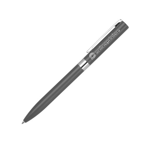Antracitfarvet gelpen med klips og trykmekanisme.
