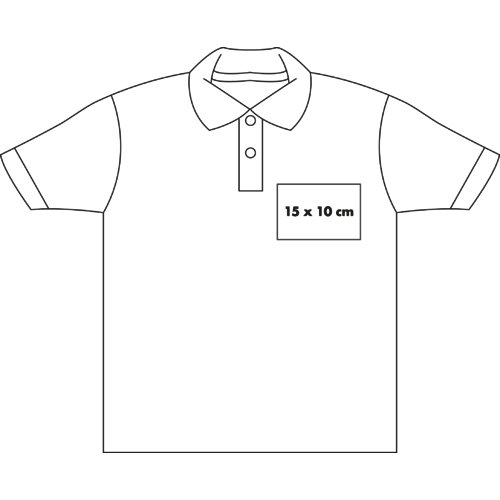 Polo shirt i bomuld med kort knaplukning til mnd.