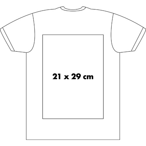Bomulds-T-shirt til mnd med korte rmer og rund hals.