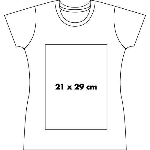 Bomulds T-shirt til damer med korte rmer.