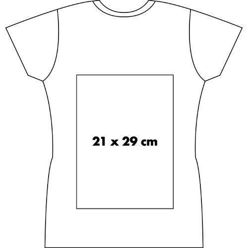 Hvid bomulds T-shirt til kvinder med korte rmer.