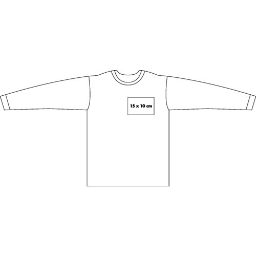 Bomulds sweatshirt til mnd med lange rmer.