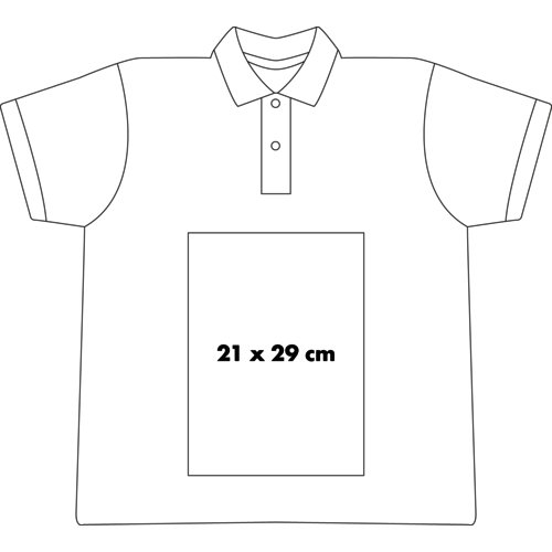 Polo shirt i bomuld med kort knapstolpe til herrer.