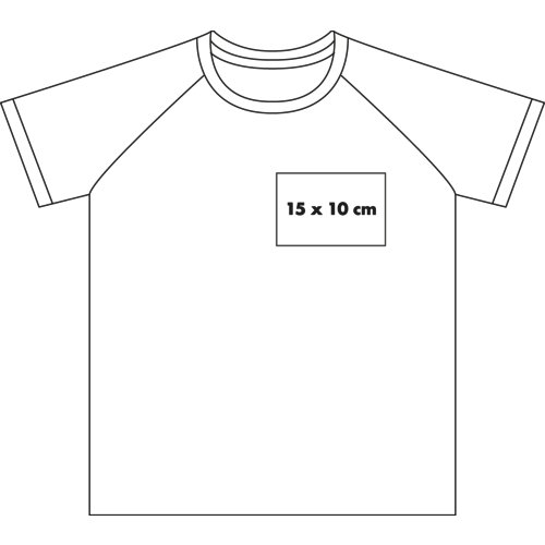 Hvid performance T-shirt til mnd med korte rmer.