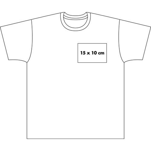 Bomulds-T-shirt til mnd med rund hals.