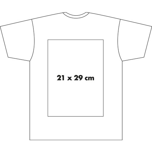 Bomulds T-shirt til mnd med korte rmer.