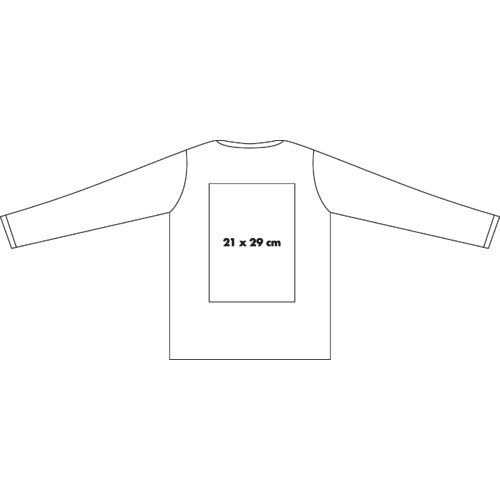 Langrmet bomulds-T-shirt til mnd.