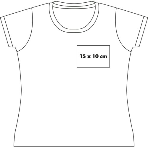 Bomulds T-shirt til kvinder med korte rmer.