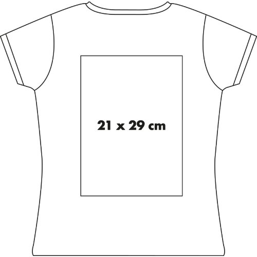 Bomulds T-shirt til damer med korte rmer.