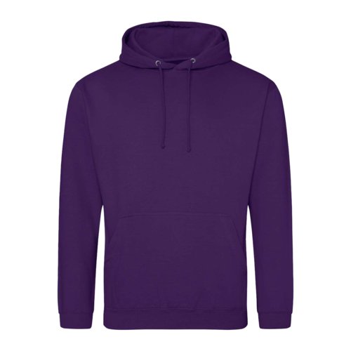 Violet bomulds-polyester httetrje med htte og snre.