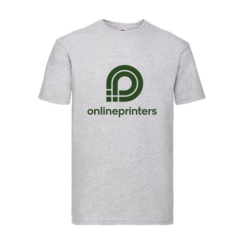 Grmeleret bomulds-T-shirt til mnd med korte rmer.