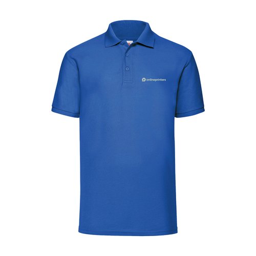 Kongebl pique polo shirt i bomuldsblanding til mnd.