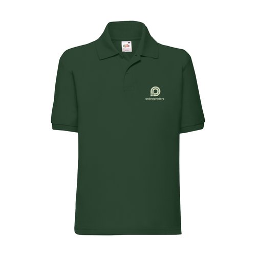 Piqu poloshirt med knaplukning og korte rmer.