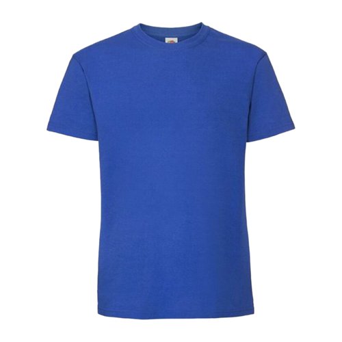 Kongebl bomulds T-shirt med korte rmer.