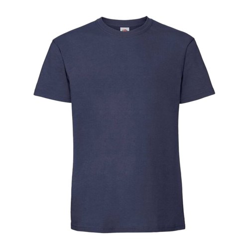 Mrkebl bomulds T-shirt til mnd med korte rmer.