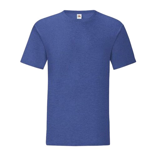 Blmeleret bomulds T-shirt til mnd med rund hals.
