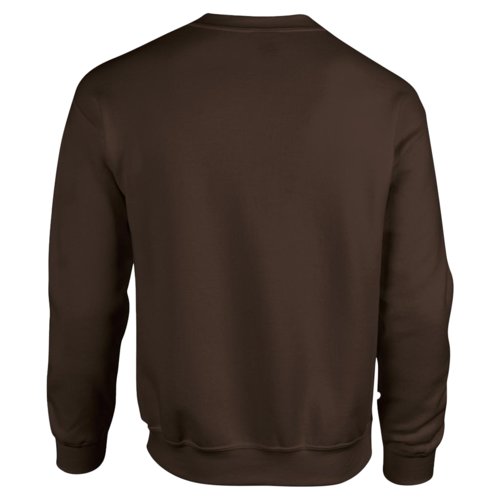 Mrkebrun bomulds-polyester sweatshirt til mnd.
