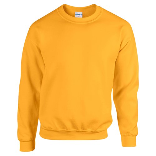 Gylden gul sweatshirt i bomuldsblanding til mnd.