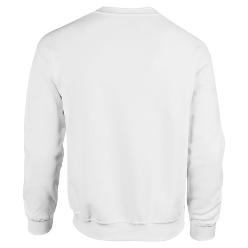 Hvid bomulds-polyester sweatshirt til mnd.