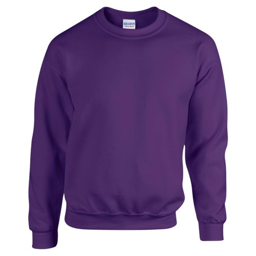 Violet herre sweatshirt lavet af bomuldsblanding med rund halsudskring.