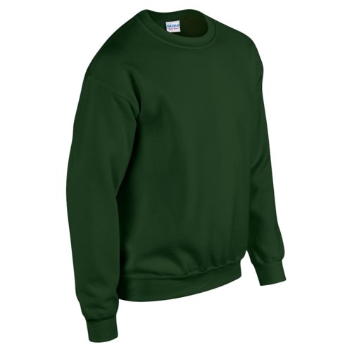 Mrkegrn sweatshirt i bomuldsblanding til mnd.