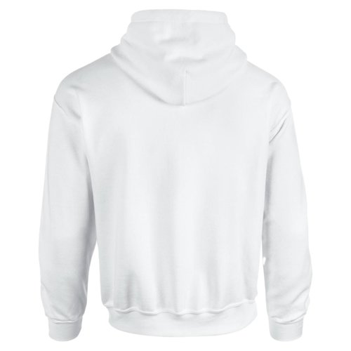 Hvid bomuld-polyester httetrje til mnd med htte.