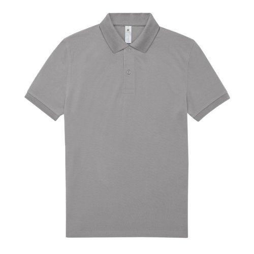 Gr bomulds polo shirt til mnd med korte rmer.