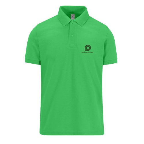 Polo shirt i stof til mnd med kort knaplukning.