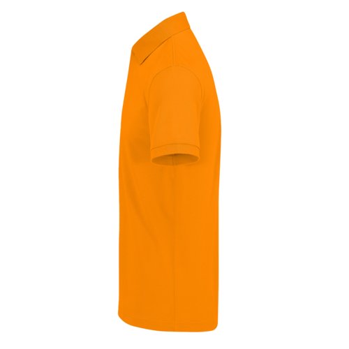 Orange bomulds polo shirt til mnd med korte rmer.