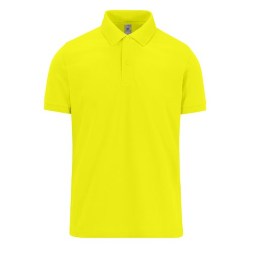 blegrn bomuldspoloshirt til mnd med korte rmer.