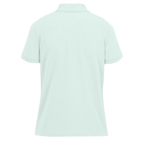 Mintgrn dame polo shirt lavet af bomuld med en kort knapstolpe.