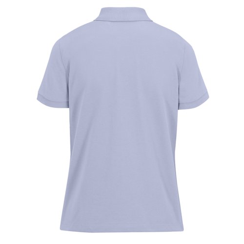 Violet dame polo shirt i bomuld med korte rmer.