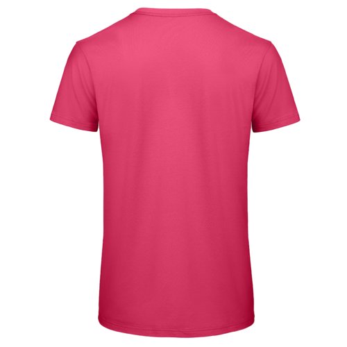 Fuchsia kologisk bomulds T-shirt med korte rmer.