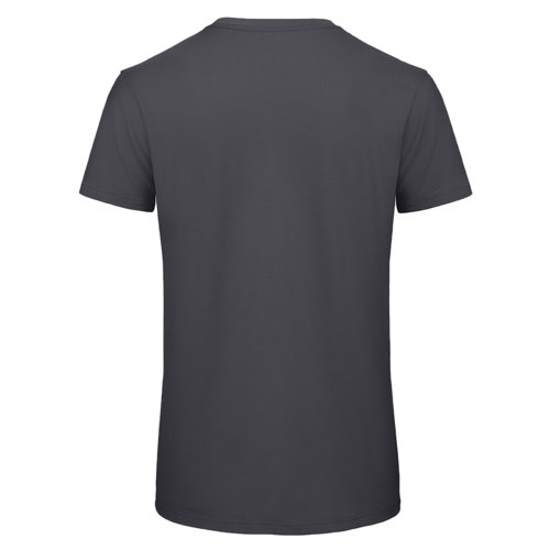 Mrkegr bomulds-T-shirt med korte rmer.