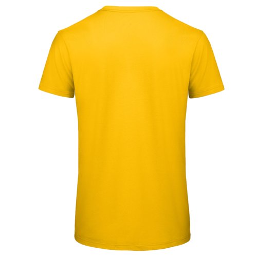 Gulguld kologisk bomulds T-shirt med korte rmer.
