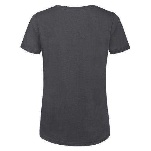 Mrkegr dame T-shirt i kologisk bomuld med korte rmer.