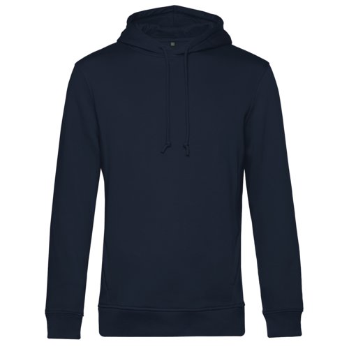 Navybl httetrje lavet af kologisk bomuld-polyester blanding med htte og snre.