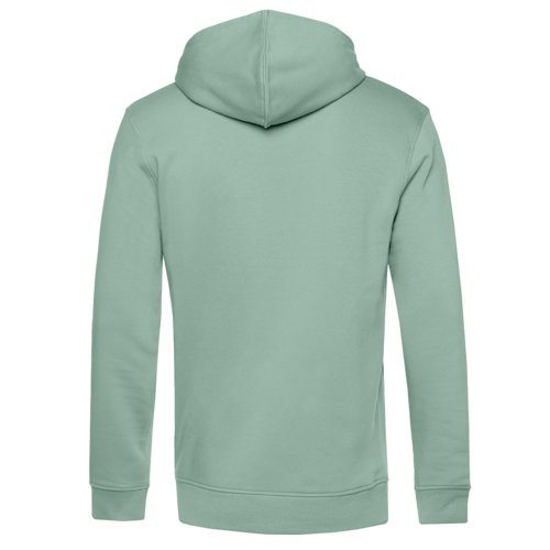 Mintgrn herre-hoodie i bomuld og genanvendt polyester med htte.