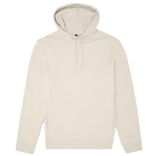 Beige bomuldsblanding httetrje til mnd med htte.