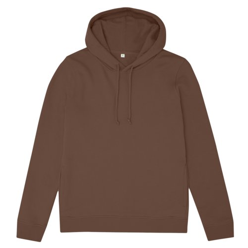 Brun bomuld-polyester httetrje til damer med htte og snre.