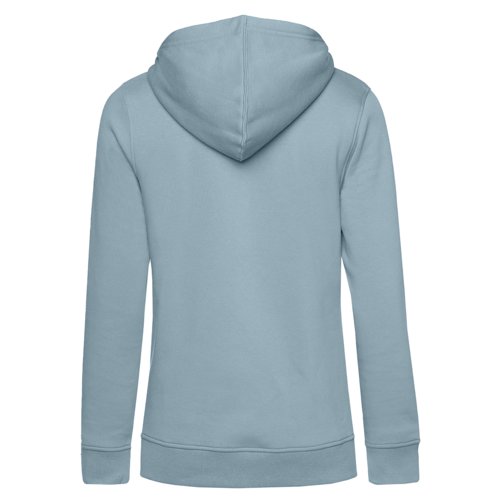 Lysebl damehttetrje i bomuld-polyester blanding med htte.