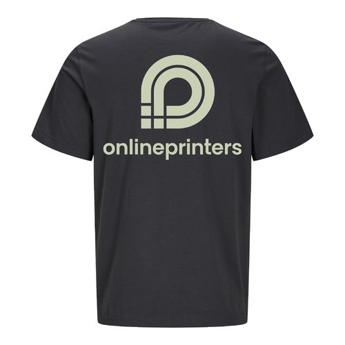 Antracitfarvet T-shirt i kologisk bomuld med unisex-pasform.