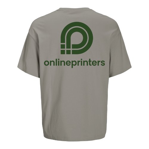 Gr kologisk bomulds oversized T-shirt, unisex.