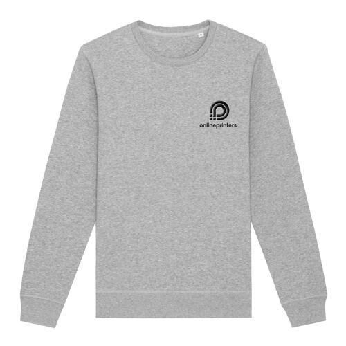 Gr�meleret sweatshirt i bomuld og polyester med rund hals.
