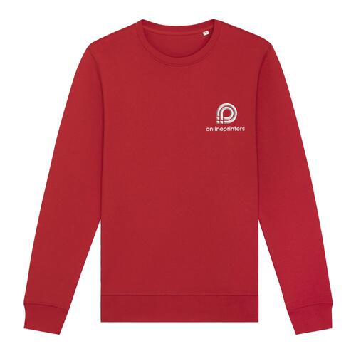 R�d unisex sweatshirt i bomuldsblanding med rund hals.