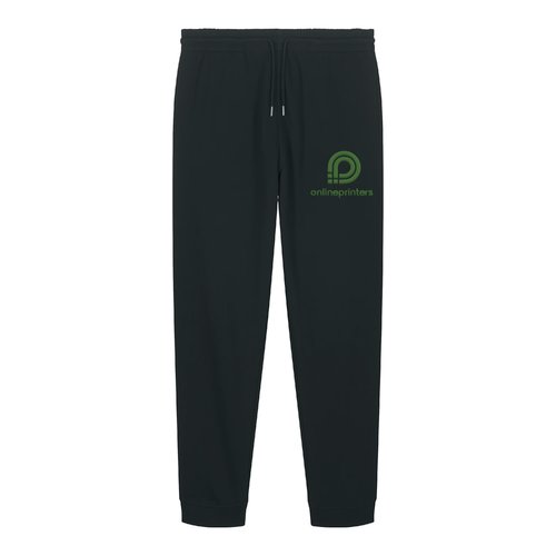 M�nstrede joggingbukser i stof med sn�re.
