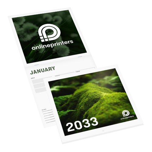 Papirhfte kalender med omslag.